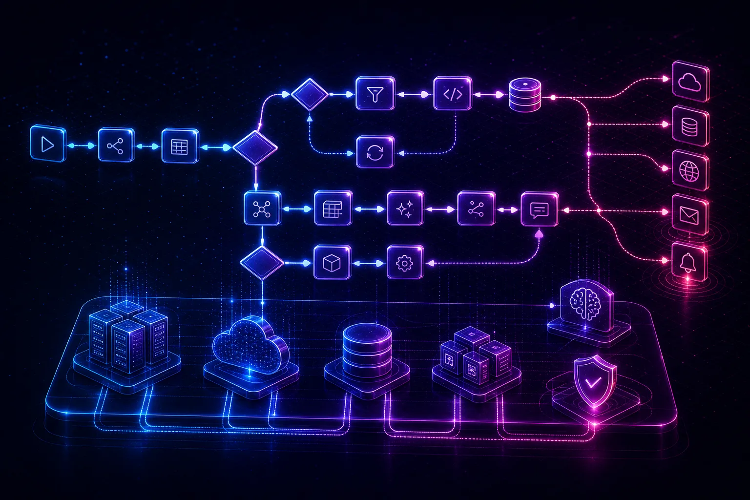 Workflow s podmínkami, větvením a externími službami
